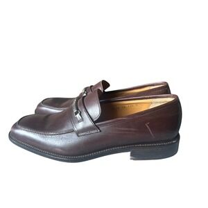 Florsheim Imperial Mens Brown Leather Horsebit Loafer Shoes Size 10.5 D